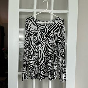 Chico’s zebra top EUC